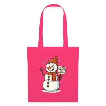 Schneemann mit Gingerbread Spruch - Stoffbeutel - Azalea - Vorne