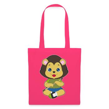 Lion Musician Flute Music - Tote Bag - azalea - Front