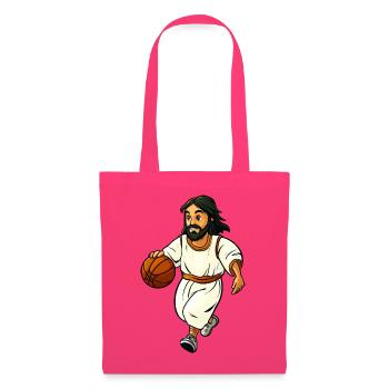 Basketballer Jesus - Stoffbeutel - Azalea - Vorne