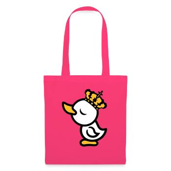 eitel koenig koenigin prinzessin chick krone arrog - Stoffbeutel - Azalea - Vorne