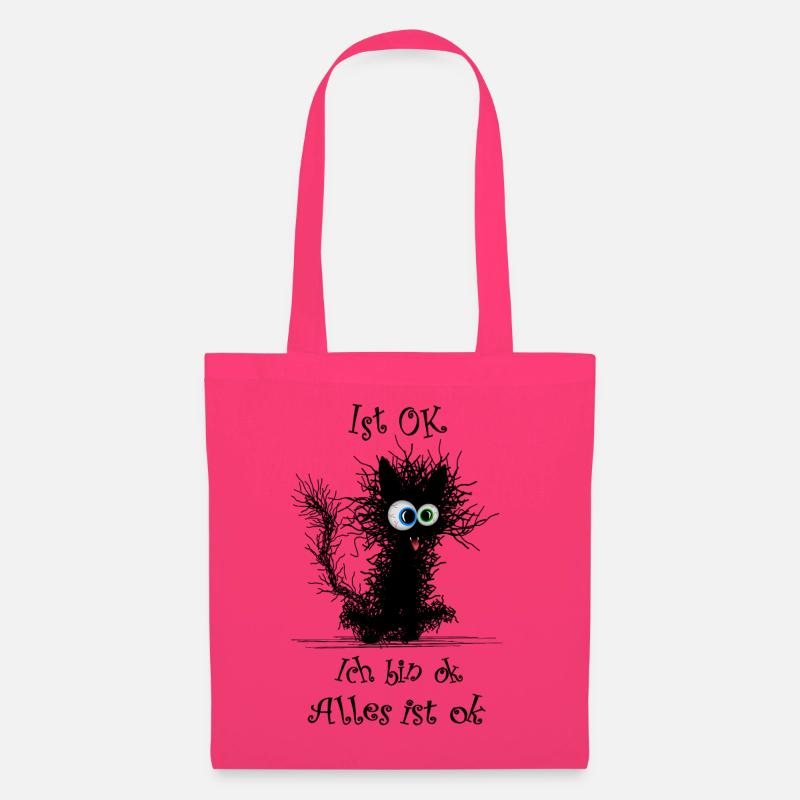 Katze Ich bin ok it`s fine - Stoffbeutel - Azalea