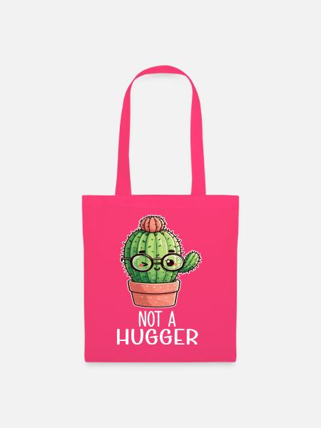 Cactus Non Cuddle Kawaii Brille - Stoffbeutel - Azalea