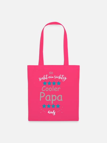 Richtig cooler Papa Look - Stoffbeutel - Azalea