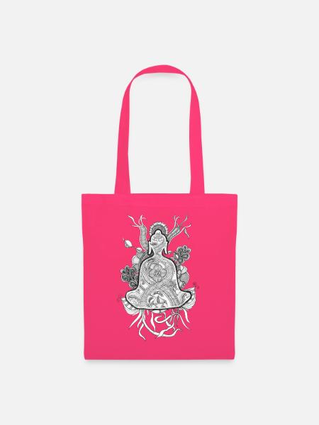 Tranzending Buddha meditating hand-drawn - Stoffbeutel - Azalea