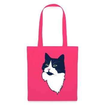 Mitternachts-Tuxedo-Katzenporträt - Stoffbeutel - Azalea - Vorne