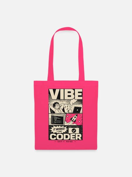 Vibe Coder Programmer Humor - Stoffbeutel - Azalea