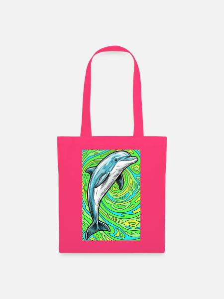 Delfin - Stoffbeutel - Azalea