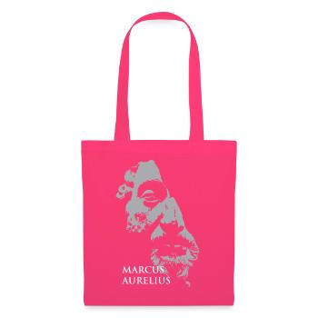 Marcus-Aurelius-Porträt in Grau - Stoffbeutel - Azalea - Vorne
