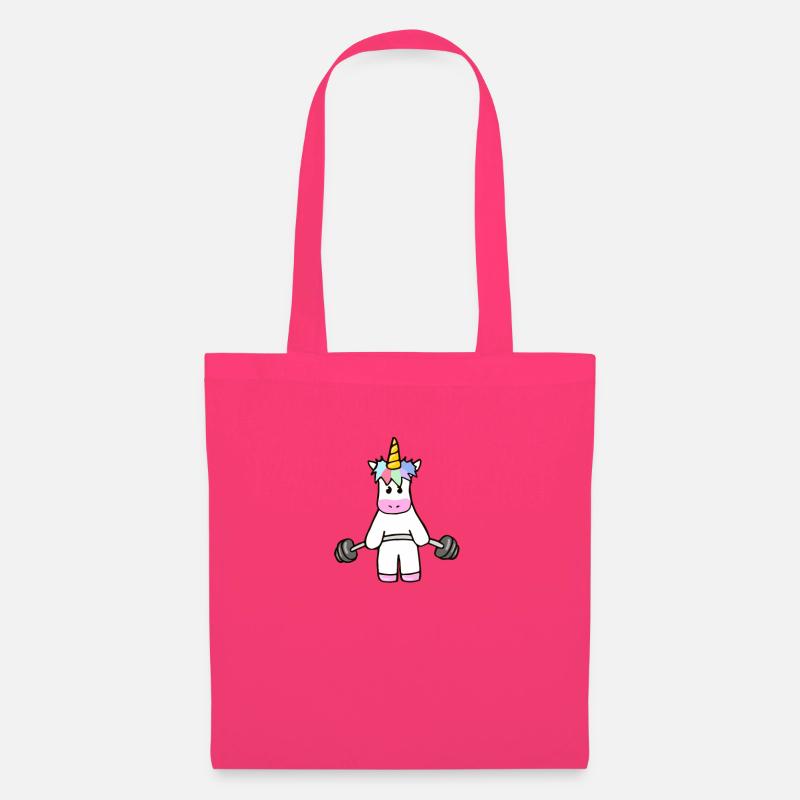 Einhorn mit einer Hantel - Stoffbeutel - Azalea