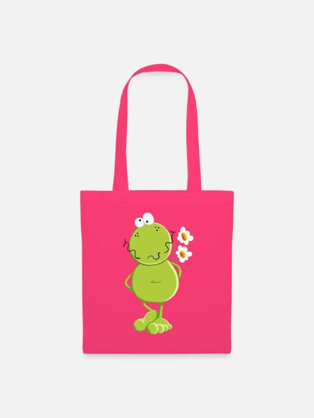 Frosch mit Blumen - Stoffbeutel - Azalea