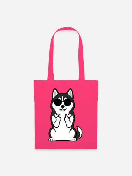 Husky mit Sonnenbrillen Icon - Stoffbeutel - Azalea