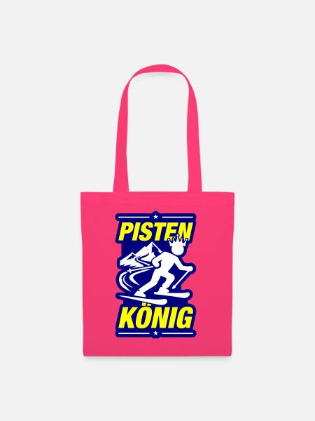 Pisten König Ski - Stoffbeutel - Azalea