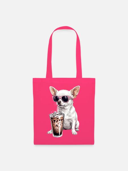 Chihuahua mit Pink Sonnenbrille Shake - Stoffbeutel - Azalea