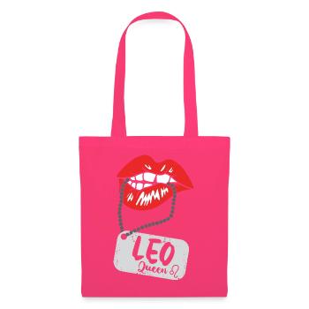 Signe du zodiaque Lion - Sac en tissu - rose azalée - Devant