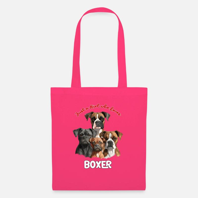 Nur ein Mädchen das Boxer liebt - Stoffbeutel - Azalea