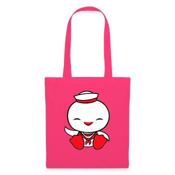 Duck sailor sailor sailor hat waving happily - Tote Bag - azalea - Front