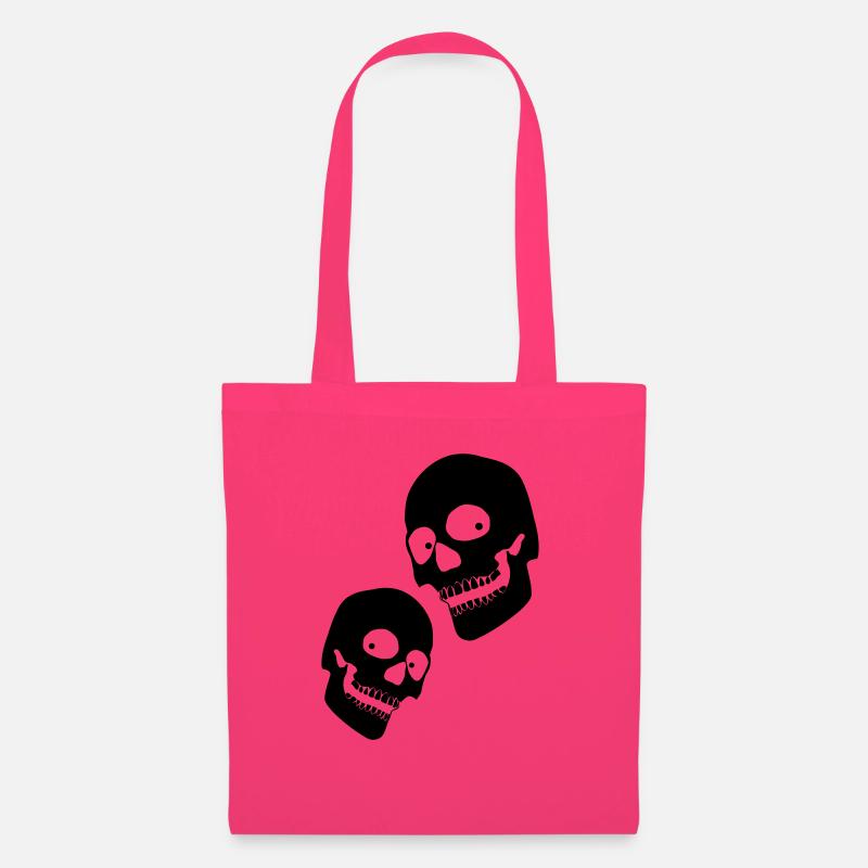 2 skulls - Tote Bag - azalea
