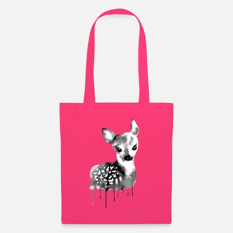 Deer Black & White - Tote Bag - azalea
