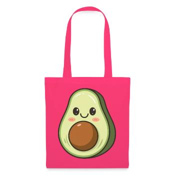 Amateur de nourriture kawaii à base d'avocat - Sac en tissu - rose azalée - Devant