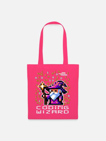 Zauberer-Pixel-Code - Stoffbeutel - Azalea