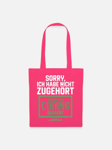 Sorry, ich habe Coding gedacht - Stoffbeutel - Azalea