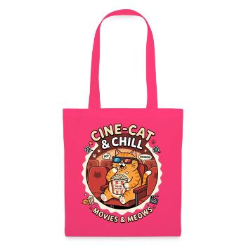 Cine Cat Chill Movies Meows - Tote Bag - azalea - Front