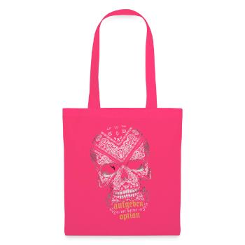 Ornament-Totenkopf: Keine Option - Stoffbeutel - Azalea - Vorne