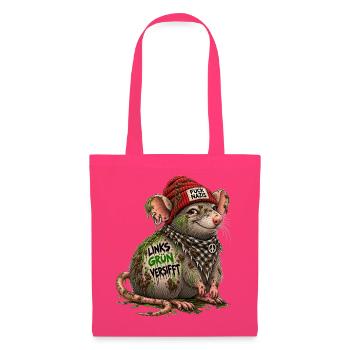 Links Grün Versifft Ratte - Stoffbeutel - Azalea - Vorne