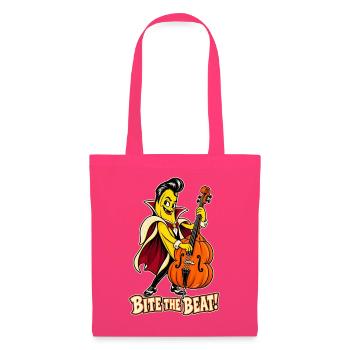 Bite the Beat! – Halloween Rockabilly-Banane - Stoffbeutel - Azalea - Vorne