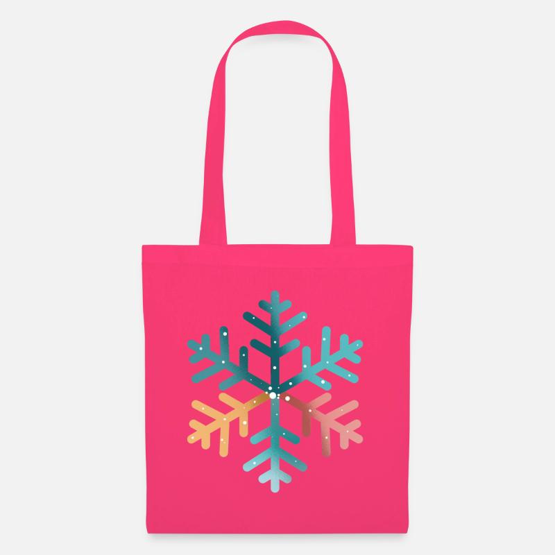 flocon - Sac en tissu - rose azalée