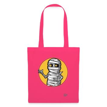 Drôle de toilettes, papier toilette, momie - Sac en tissu - rose azalée - Devant