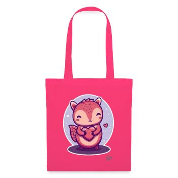 cute squirrel with heart and love - Tote Bag - azalea - Front