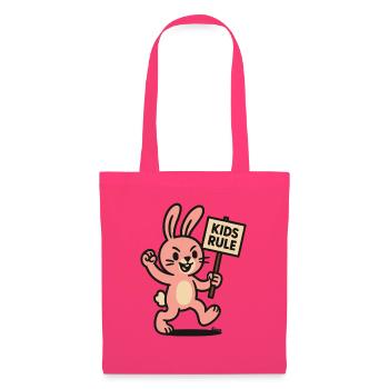 Funny bunny with shield children rule - Tote Bag - azalea - Front