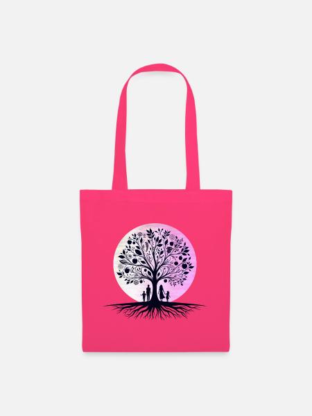 Familienharmonie - Baum der Einheit T-Shirt - Stoffbeutel - Azalea