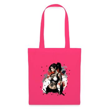 Badass Ninja Mädchen - Stoffbeutel - Azalea - Vorne