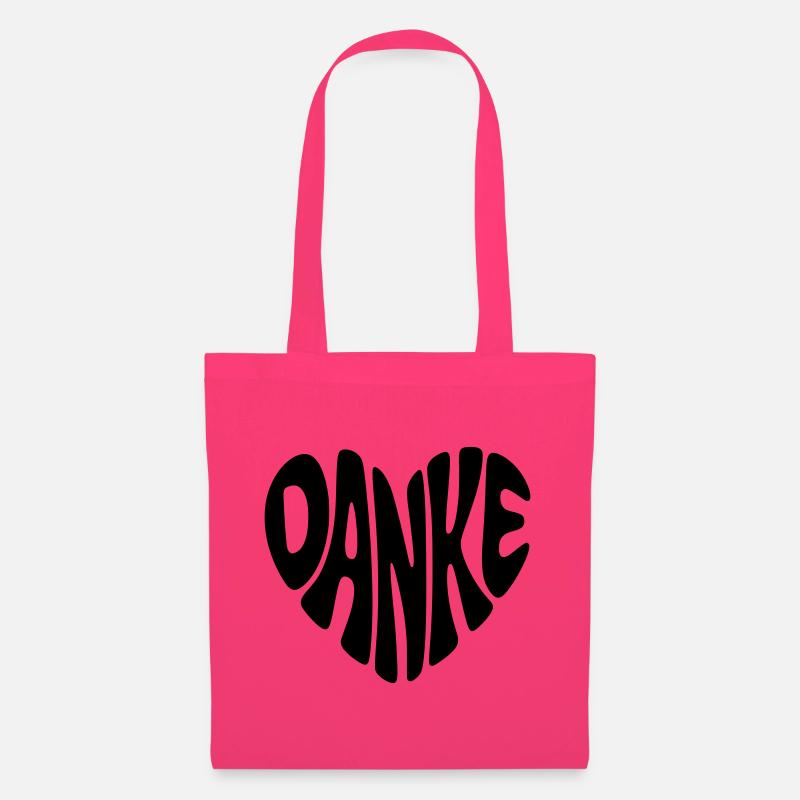 Danke - Herzform - Herz Form - Danke sagen - Stoffbeutel - Azalea