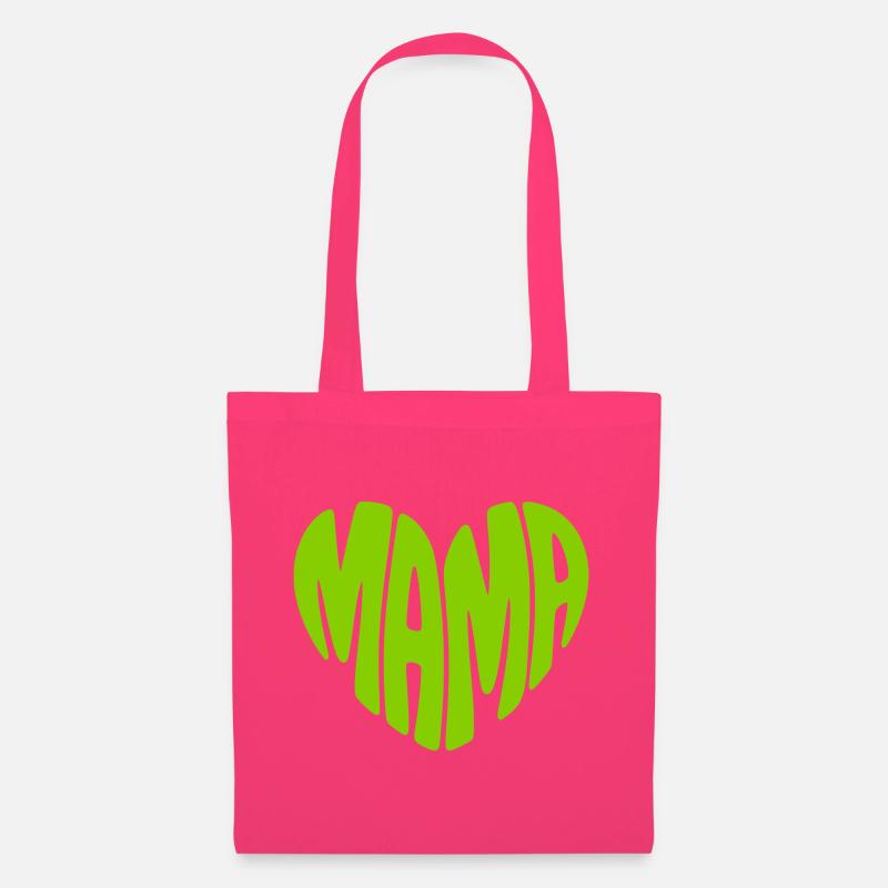 Mama Herz Form Mutter Herzform Muttertag Geschenk - Stoffbeutel - Azalea