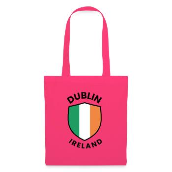 Dublin Shield: Irische Farben - Stoffbeutel - Azalea - Vorne
