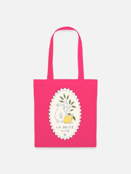La Dolce Vita Zitronenglas-Stempel - Stoffbeutel - Azalea