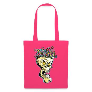 Explosiver Candy Skull - Stoffbeutel - Azalea - Vorne