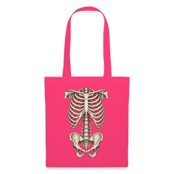 Skelett Torso – Rippen und Becken zu Halloween - Stoffbeutel - Azalea - Vorne