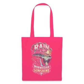 Norwegen Norweger Rain Is Just Norwegian Sunshine - Stoffbeutel - Azalea - Vorne