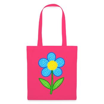 Niedliche Blume – Handgezeichnetes Blumendesign - Stoffbeutel - Azalea - Vorne