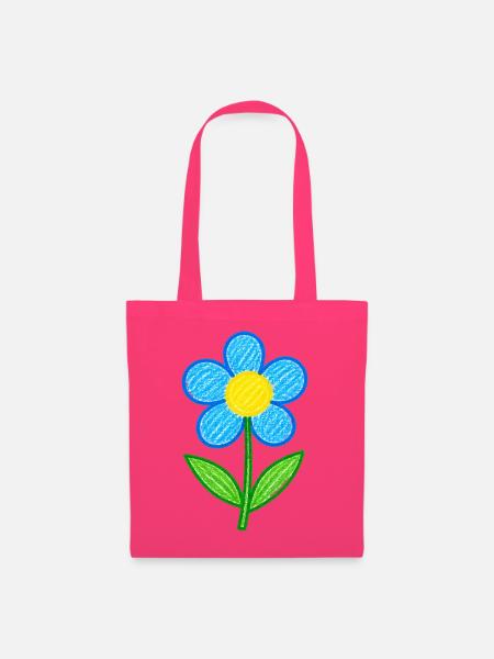 Niedliche Blume – Handgezeichnetes Blumendesign - Stoffbeutel - Azalea