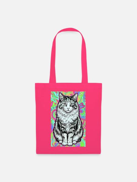 Katze - Stoffbeutel - Azalea