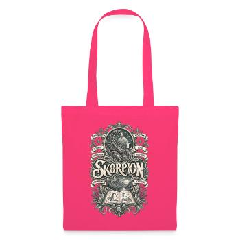 Skorpion – Leidenschaftlich & geheimnisvoll - Stoffbeutel - Azalea - Vorne