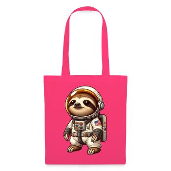 Faultier Astronaut Weltraum Cartoon Forscher - Stoffbeutel - Azalea - Vorne