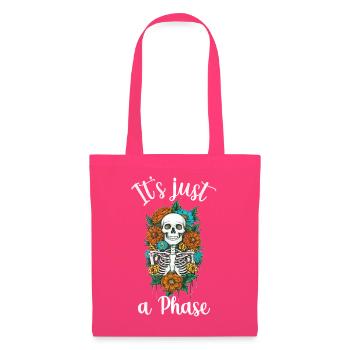 Halloween floral Skelett just a phase - Stoffbeutel - Azalea - Vorne