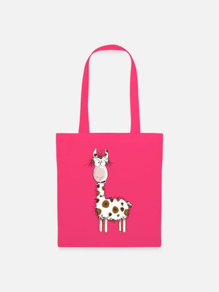 Crazy Lama - Lamas - Alpaka - Comic - Geschenk - Stoffbeutel - Azalea