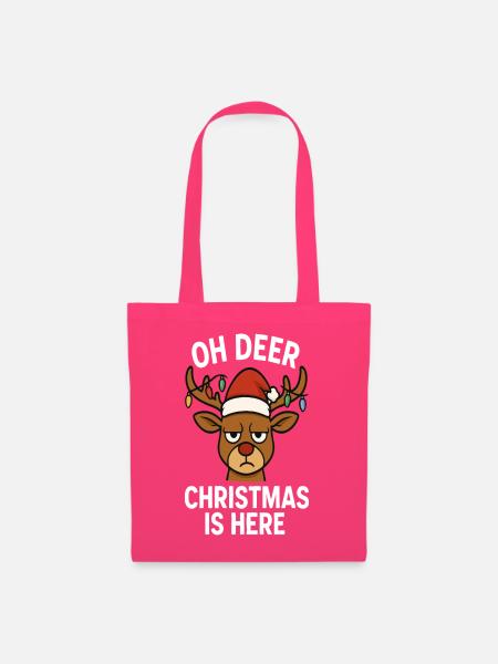 Oh Deer Christmas Is Here - Stoffbeutel - Azalea